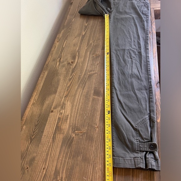 Fox Racing Womens Juniors 5 Olive Green/Grey Skinny Pant with Ankle Button - Picture 10 of 10